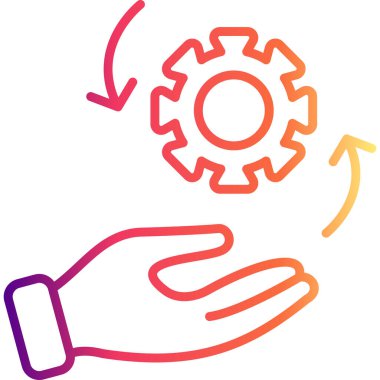 yönetim web simgesi vektör illüstrasyonu