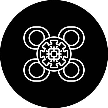 Drone Belirgin Temiz Damgalama Grafik ŞekliName