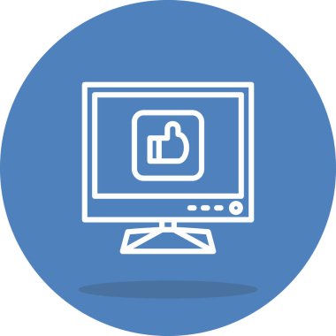 Çizgi Ağ ikonu vektör çizimi gibi