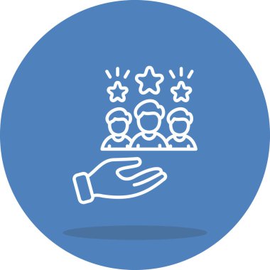 Müşteri Bakımı ikonu, üç yıldız tutuyor.