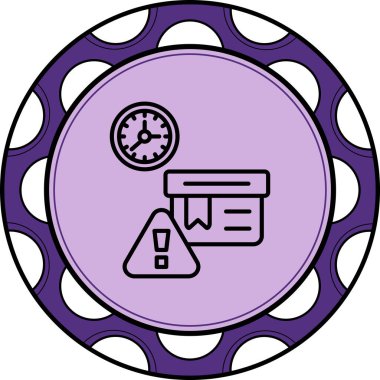 Uyarı Ağ ikonu vektör illüstrasyonu