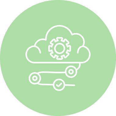 Bulut Servisi Stili Profesyonel Yaratıcı Sanat Nesnesi