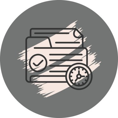 Dizin Yönetimi web simgesi vektör illüstrasyonu