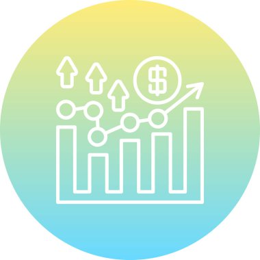 Kar Büyümesi Kalın Eşsiz Web Grafik Çizimi