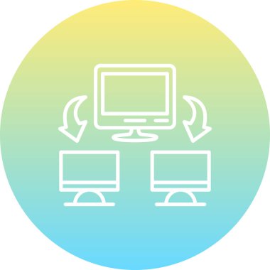 Bilgisayar Ağı Farklı Profesyonel Yaratıcı Grafik Elementi