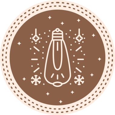 Modern Ampul simgesinin vektör çizimi