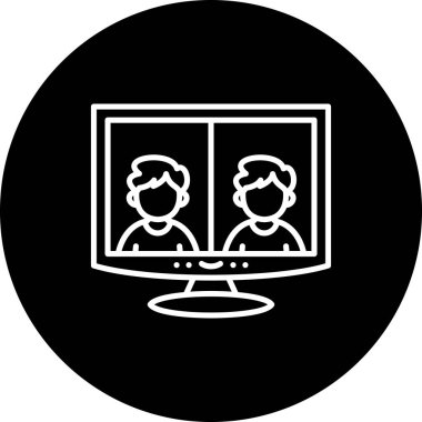  toplantı simgesi vektör illüstrasyon tasarımı