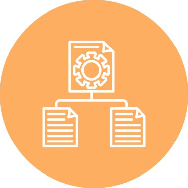 Proje web simgesi vektör illüstrasyonu