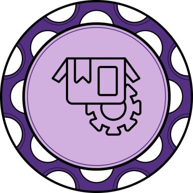 Ürün Yönetimi web simgesi vektör illüstrasyonu