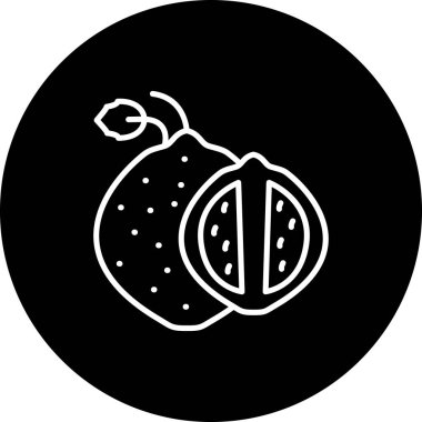 Limon Yüksek Çözünürlüklü Minimum Vektör Tasarımı