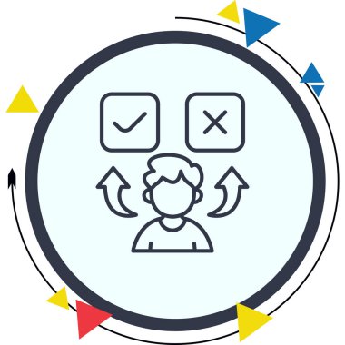 Tavır web simgesi vektör illüstrasyonu