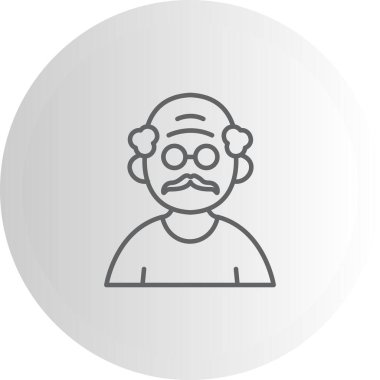 Yaşlı Adam Profesyonel Eşsiz Kullanıcı Arayüzü Düzeni