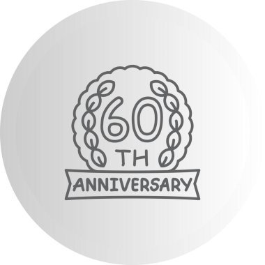 60. Yıldönümü Profesyonel Asgari Yaratıcı Grafik Nesnesi