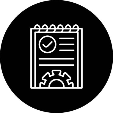 Proje web simgesi vektör illüstrasyonu