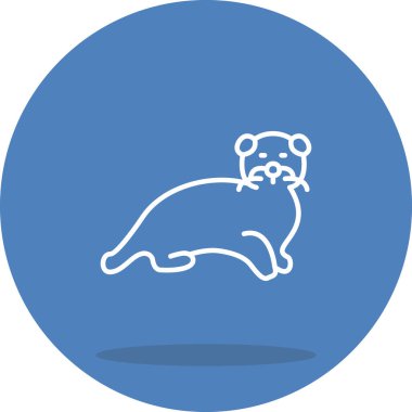 Susamuru simgesi vektör çizimi