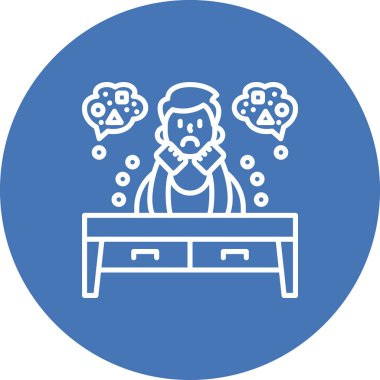 Huzursuz Yüksek Kaliteli Ölçeklenebilir Vektör İllüstrasyonu