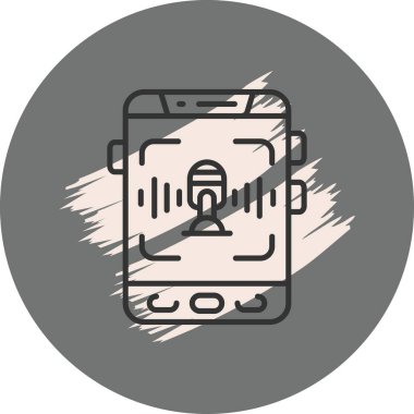 Ses Tanıma Ağı vektör çizimi