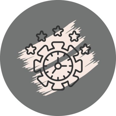 Zaman Yönetimi Zarif Vektör Sanatı Nesnesi