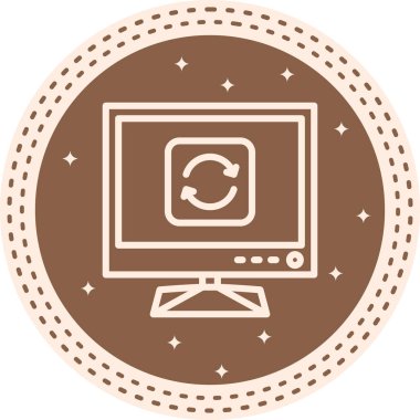 Tv Yenilikçi Düz Ürün Tasarım Sembolü