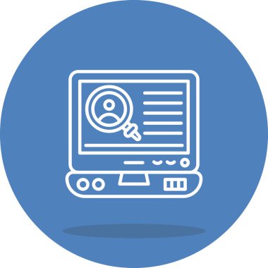 Laptop Profil Araması Dengeli Düz Modern Tasarım Elemanı