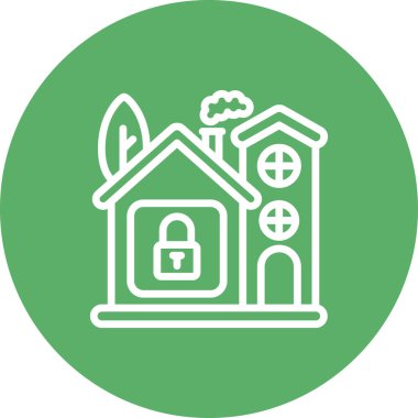 kilit web simge vektör çizim