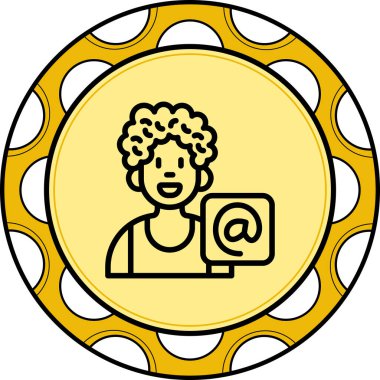 Gelişmiş İşlevsel Web Arayüzü Sembolündeki Kullanıcı