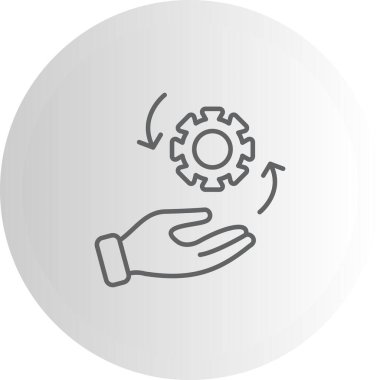 yönetim web simgesi vektör illüstrasyonu