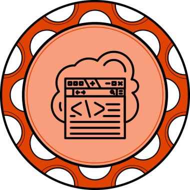 Bulut Kodlama Rafineri Zarif Vektör Sanat Nesnesi