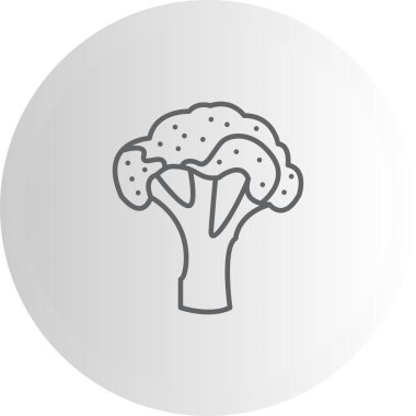 Brokoli web simgesi vektör çizimi
