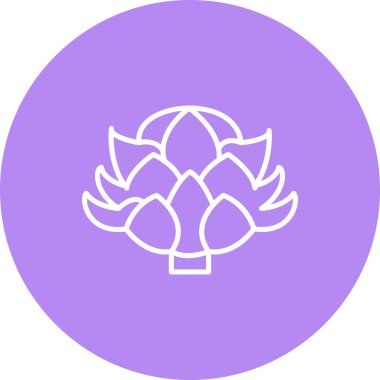 Enginar Ağ simgesinin vektör illüstrasyonu