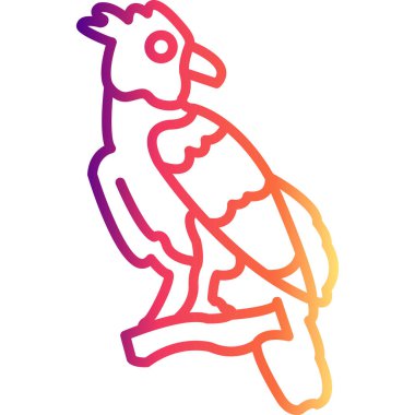 Harpy Eagle simge vektör çizimi tasarımı