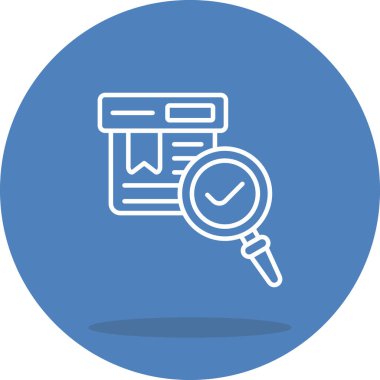 Ürün Arama Web simgesi vektör illüstrasyonu