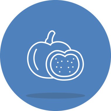 Apple Sukabağı Şık Dijital Tasarım Sembolü