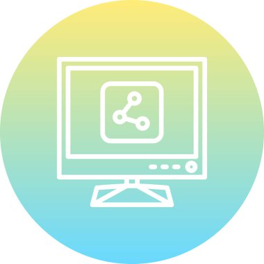 Web simge vektör çizim paylaşmak