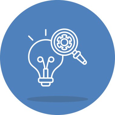 araştırma web simgesi vektör illüstrasyonu