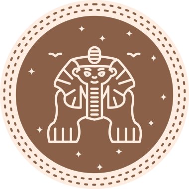 Büyük Sfenks Yaratıcı Eşsiz Markalaştırma Vektörü Elemanı