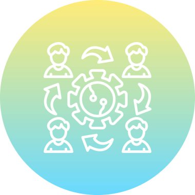 Çalışan Bold Eşsiz Web Grafik Çizimi