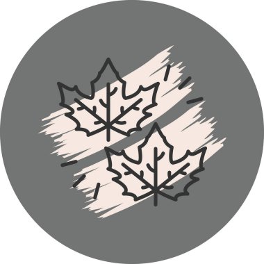 Maple mobil uygulamalar için doğrusal simge, dairesel arkaplan bırakır.