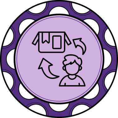 Geri besleme simgesi vektör illüstrasyon tasarımı