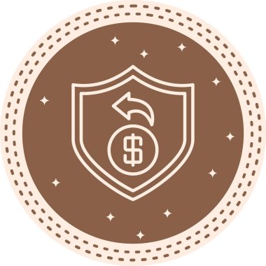 Para Geri Kalkanı Basit Simgesi