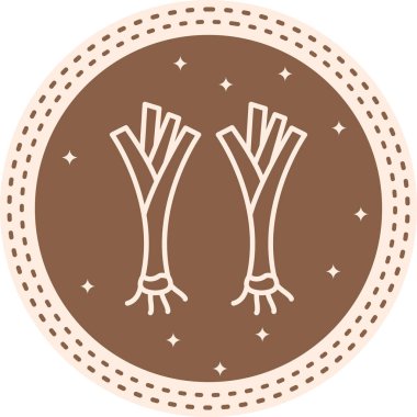 Pırasalı Çağdaş Dijital Grafik Özelliği