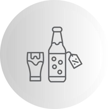 Cam Şişe Premium Dengeli Ürün Tasarımı Nesnesi