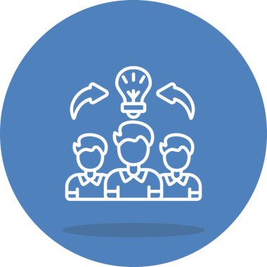 Beyin Fırtınası Çağdaş Düz Vektör Özelliği