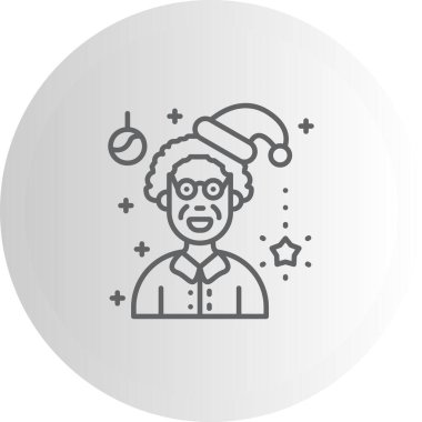 Büyükanne Profesyonel Asgari Yaratıcı Grafik Nesnesi