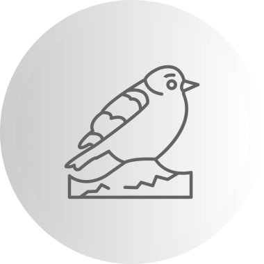 Avrupa Sığırcık ikonu vektör illüstrasyon tasarımı