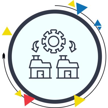 yönetim web simgesi vektör illüstrasyonu