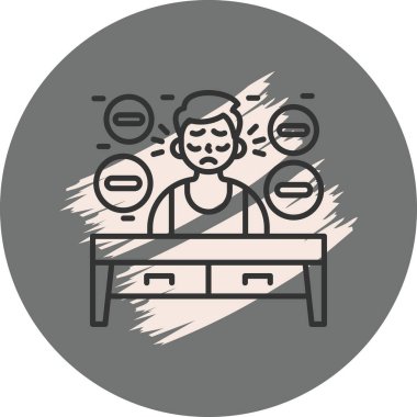 Olumsuz Düşünen Profesyonel Yenilikçi Düz Tasarım Düzeni