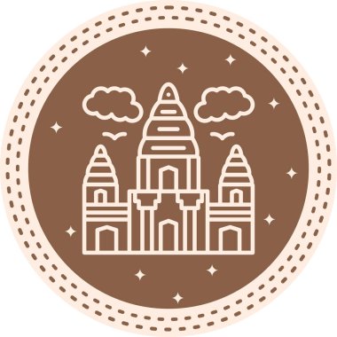 Angkor Wat Belirgin Temiz Damgalama Grafik ŞekliName