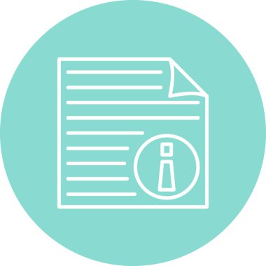 Bilgi Dosyası Zarif Çağdaş Dijital Grafik Özelliği