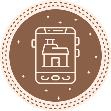 akıllı telefon simgesi, vektör illüstrasyonu basit tasarım